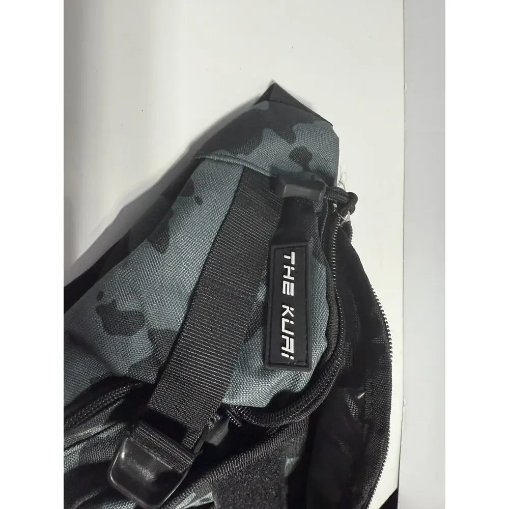KUAI Tactical‎ Sling Bag - Black Camo Chest Pack, Multi-Compartment